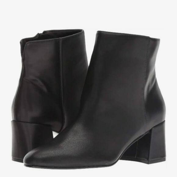 Chinese Laundry Daria Round Toe Block Heel Zip Up Booties Black 10 - Picture 1 of 9